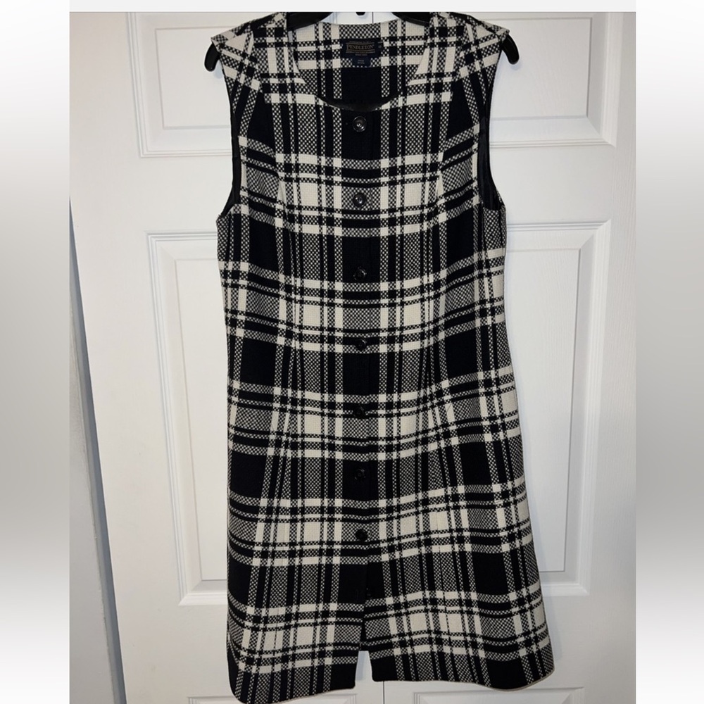 Pendleton Black and White Checkered Dress